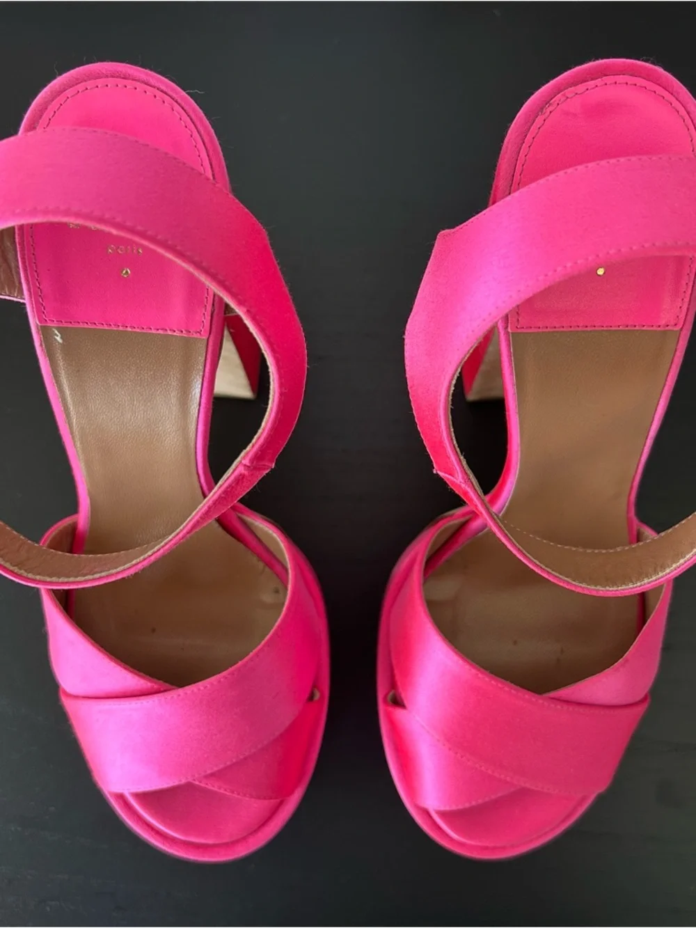 Laurence Dacade x LoveShackFancy Platform Sandal Pink Satin